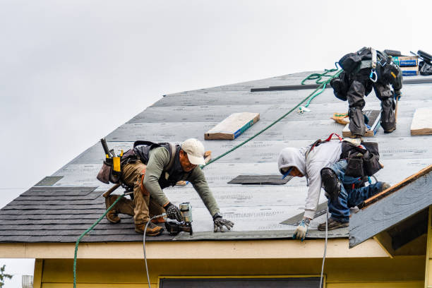 Professional Gutter Installation technician working in England, AR